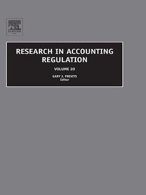 cover image of Research in Accounting Regulation